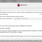 Preferences for adding books in Calibre