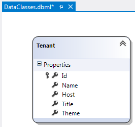 Figure 12: The tenant table class.