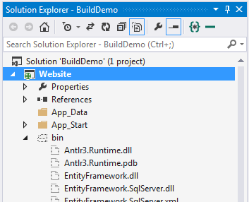Figure 18: The compiled project bin folder output.