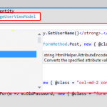 Figure 20: The restored syntax highlighting and Intellisense support.
